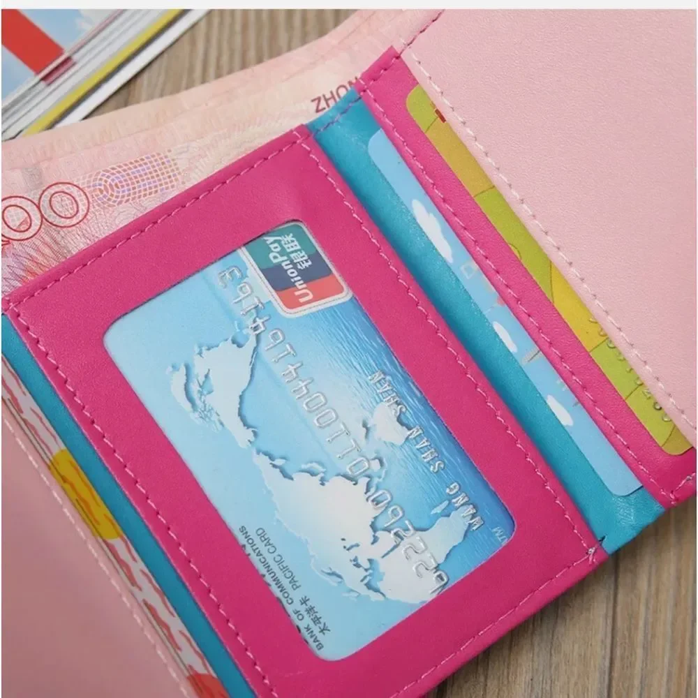 Small Wallets for Women Bifold PU Leather Wallet Card Case Holder Mini Purse